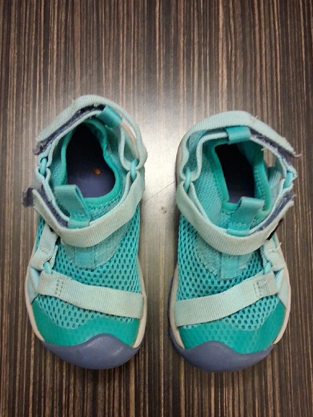 Teva Kids  Aqua Teal Mesh Sport Sandals with Hook-and-Loop Straps